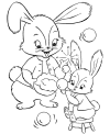 Coloring pages of Easter Bunny