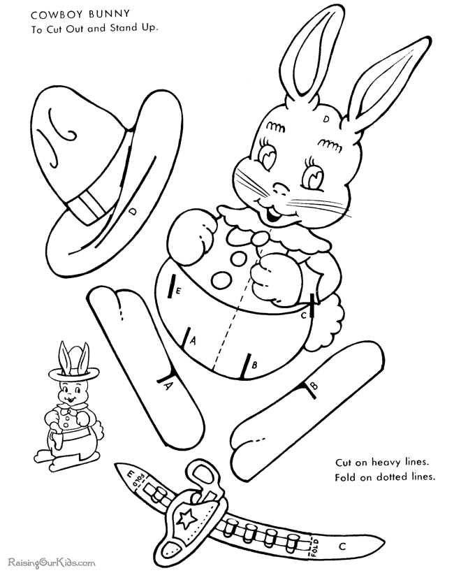 rabbit coloring pages crafts games - photo #4