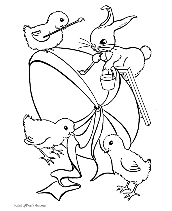 happy easter coloring pages. cute happy easter coloring