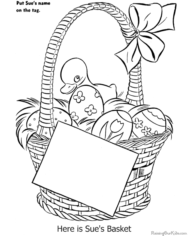 free coloring pages for easter. Free Easter Coloring Page