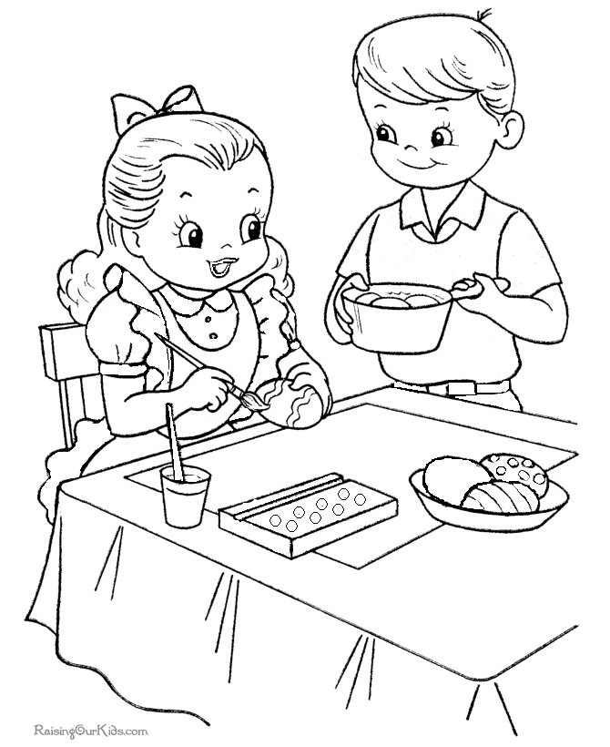 school projects easter coloring pages - photo #13