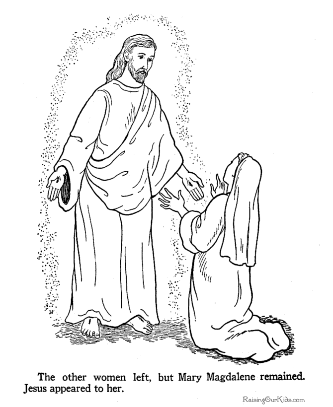 easter bible coloring pages free - photo #15