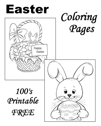 Easter color sheets!