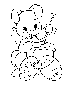 coloring page of Easter Eggs