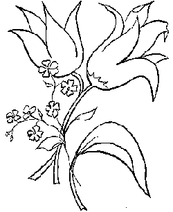 Coloring pages Easter Flowers