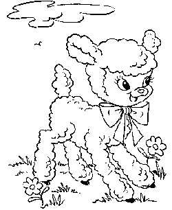 Easter lamb coloring pages