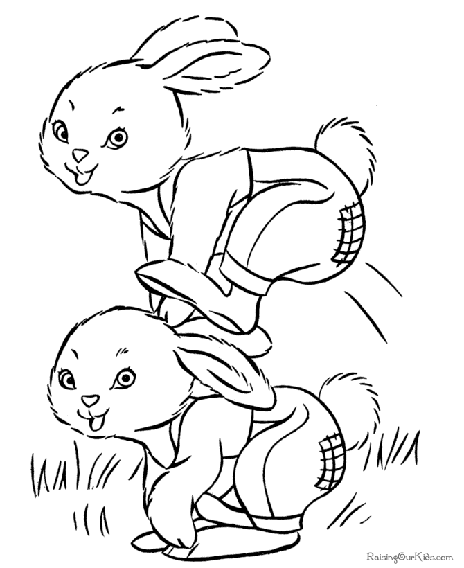 Easter sheet to print and color